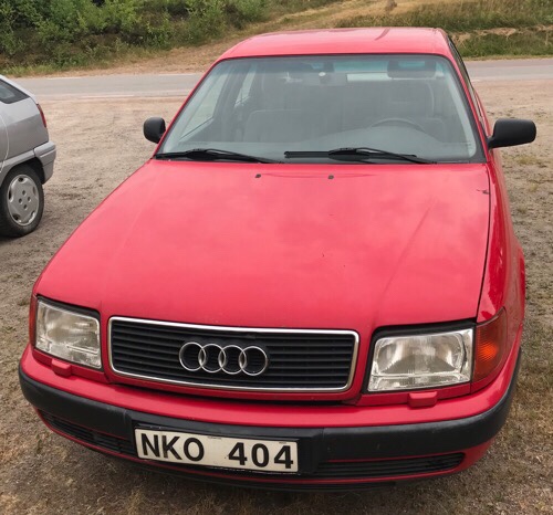 Audi 100, 1994, Röd - Inges Bilskrotning AB